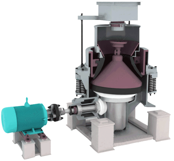 几种常见的破碎机内部结构及工作原理介绍(图3)